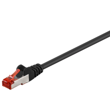 Goobay S/FTP CAT6 Patch kábel 20m - Fekete (68697) kábel és adapter
