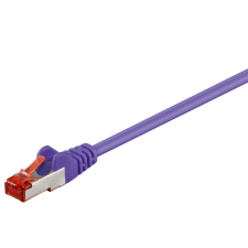 Goobay S/FTP CAT6 Patch kábel 25m - Ibolya (95653) kábel és adapter