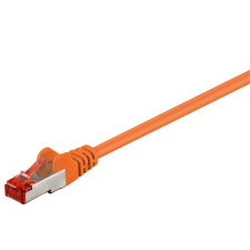 Goobay S/FTP CAT6 Patch kábel 3m - Narancssárga kábel és adapter