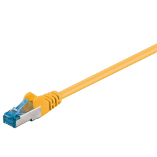 Goobay S/FTP CAT6a Patch kábel 0.5m - Sárga (93658) kábel és adapter