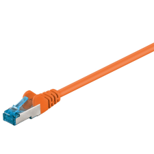 Goobay S/FTP CAT6a Patch kábel 10m - Narancssárga (93704) kábel és adapter