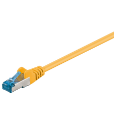 Goobay S/FTP CAT6a Patch kábel 1m - Sárga (93679) kábel és adapter