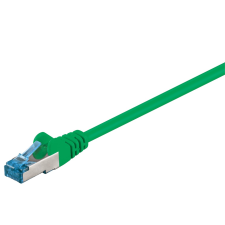 Goobay S/FTP CAT6a Patch kábel 1m - Zöld (93681) kábel és adapter