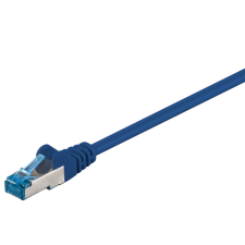 Goobay S/FTP CAT6a Patch kábel 30m - Kék kábel és adapter