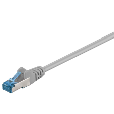 Goobay S/FTP CAT6a Patch kábel 3m - Szürke kábel és adapter
