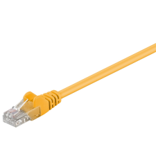 Goobay U/UTP CAT5e Patch kábel 0.5m - Sárga (68336) kábel és adapter