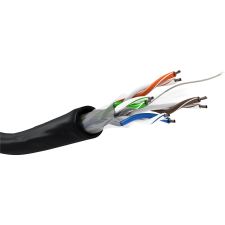 Goobay U/UTP CAT6 Installációs kábel 100m - Fekete (57293) kábel és adapter