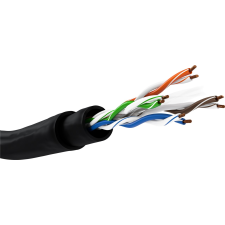 Goobay U/UTP CAT6 Kültéri kábel készlet 305m - Fekete (55441) kábel és adapter