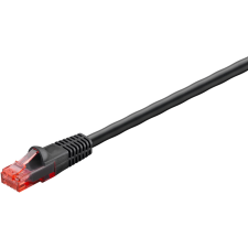 Goobay U/UTP CAT6 Kültéri patch kábel 10m - Fekete (55432) kábel és adapter