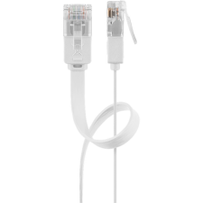 Goobay U/UTP CAT6 Lapos patch kábel 0.5m - Fehér (95150) kábel és adapter
