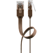 Goobay U/UTP CAT6 Lapos patch kábel 15m - Sötétbarna (95893) kábel és adapter