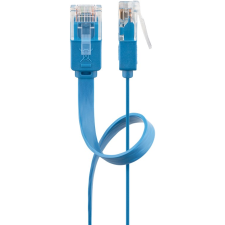 Goobay U/UTP CAT6 Lapos patch kábel 1.5m - Kék (96407) kábel és adapter