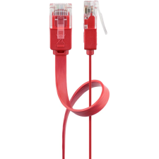 Goobay U/UTP CAT6 Lapos Patch kábel 1m - Piros (96400) kábel és adapter