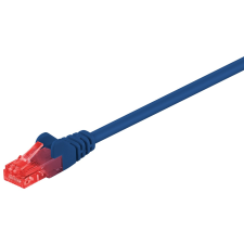 Goobay U/UTP CAT6 Patch kábel 1.5m - Kék kábel és adapter