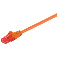 Goobay U/UTP CAT6 Patch kábel 1m - Narancssárga kábel és adapter