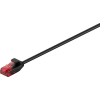 Goobay U/UTP CAT6 Slim Patch kábel 0.5m - Fekete (93713)