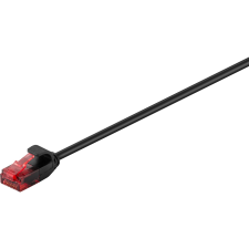 Goobay U/UTP CAT6 Slim Patch kábel 0.5m - Fekete (93713) kábel és adapter