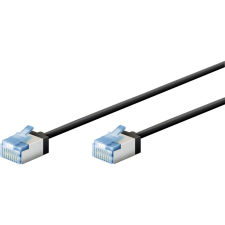 Goobay Ultraflexibles U/FTP Cat 6a RJ45 Slim Patch kábel 3m - Fekete (74320) kábel és adapter