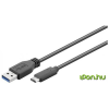 Goobay USB3.1 Type C - USB3.0 A 0,5m Black