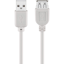Goobay USB 2.0 hosszabító kábel kábel 1.8m - Fehér kábel és adapter