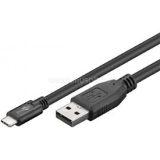 Goobay USB 2.0 kábel (USB-CT - USB A), fekete 3m (GOOBAY_55469) kábel és adapter