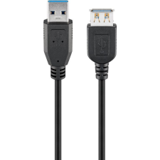 Goobay USB 3.0 SuperSpeed hosszabbító kábel 1.8m fekete (93998) kábel és adapter