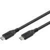 Goobay USB 3.1 Type C Összekötő Fekete 1.5m 74206