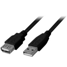 Goobay USB A M/F adatkábel hosszabbító 0.3m, szürke (68621) (go68621) kábel és adapter