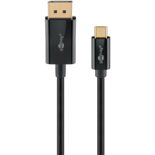 Goobay USB-C - DisplayPort 4K Átlakító kábel 1m - Fekete (75704) kábel és adapter