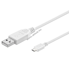 Goobay USB kábel micro USB csatlakozóval 15cm (dupla árnyékolású) 2.0 Hi-Speed - Kiárusítás! mobiltelefon kellék