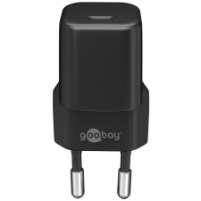 Goobay USB Type-C Hálózati gyorstöltő - Fekete (30W) mobiltelefon kellék