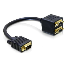 Goobay - VGA Y kábel 1M/2F - vga elosztó kábel és adapter