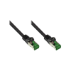 GOOD CONNECTIONS 8062-H400S S/FTP CAT6a RJ45 Kültéri Patch kábel 40m - Fekete (8062-H400S)