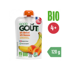 GOOD GOUT BIO Sárgabarack banánnal 120 g bébiétel