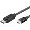 GoodConnections Good Connections DisplayPort 1.2 - HDMI 1.4b Kábel 2m - Fekete (DP-HDMI)