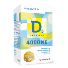  GOODWILL D3-VITAMIN 4000NE RÁGÓTABLETTA 90X vitamin és táplálékkiegészítő