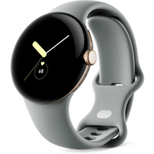Google Pixel Watch Champagne Gold case Hazel Active Band okosóra