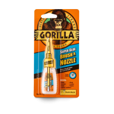 Gorilla Glue Gorilla Super Glue Brush &amp;amp; Nozzle Ecsetes Pillanatragasztó 12gramm ragasztó