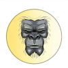  Gorillás kitűző