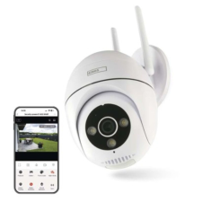 GoSmart Wifis kültéri forgatható kamera IP-800 WASP, fehér megfigyelő kamera