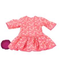Götz cseresznyés ruha 46 cm, 50 cm-es álló Götz babákra, 3403501 játékbaba felszerelés