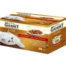 Gourmet Gold falatok szószban nedves macskaeledel - Multipack (12 csomag | 12 x 4 x 85 g | 48 db ... macskaeledel