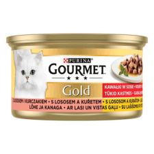 Gourmet Gold Lazaccal és csirkével 85gr macskaeledel