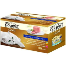Gourmet Gold Mousse - Pástétom macskáknak - Multipack (12 csomag | 12 x 4 x 85 g | 48 db konzerv)... macskaeledel