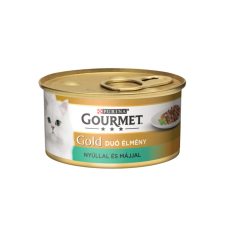  GOURMET GOLD Nyúllal és májjal duó élmény nedves macskaeledel – 85 g macskaeledel