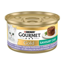  Gourmet Gold Savoury Cake Báránnyal és zöldbabbal 12x85g macskaeledel
