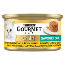 Gourmet GOLD Savoury Cake Csirke és sárgarépa 85g macskaeledel