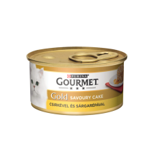  GOURMET GOLD Savoury Cake Csirkével és sárgarépával nedves macskaeledel – 85 g macskaeledel