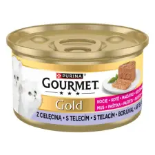 Gourmet GOURMET GOLD Kitten Pástétom Borjúval nedves macskaeledel 85g macskaeledel