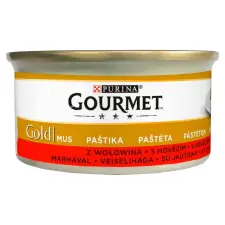 Gourmet GOURMET GOLD Marhával pástétom nedves macskaeledel 85g macskaeledel